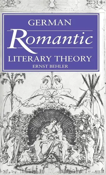 Cover of German Romantic Literary Theory