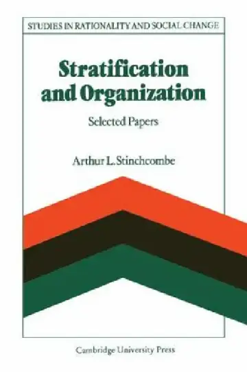 Cover of Stratification and Organization