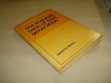 Cover of The Linguistic Basis of Text Generation