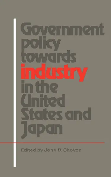 Cover of Government Policy towards Industry in the United States and Japan