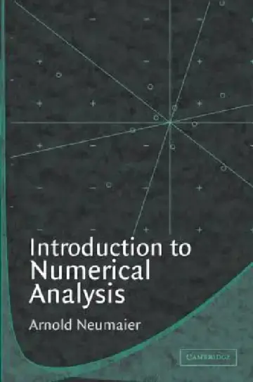 Cover of Introduction to Numerical Analysis