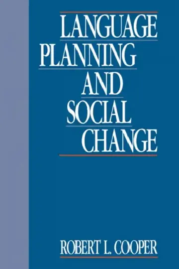 Cover of Language Planning and Social Change