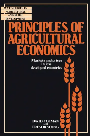 Cover of Principles of Agricultural Economics