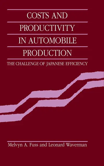 Cover of Costs and Productivity in Automobile Production