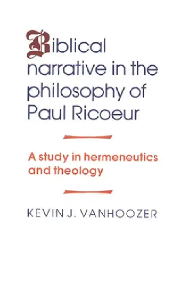 Cover of Biblical Narrative in the Philosophy of Paul Ricoeur