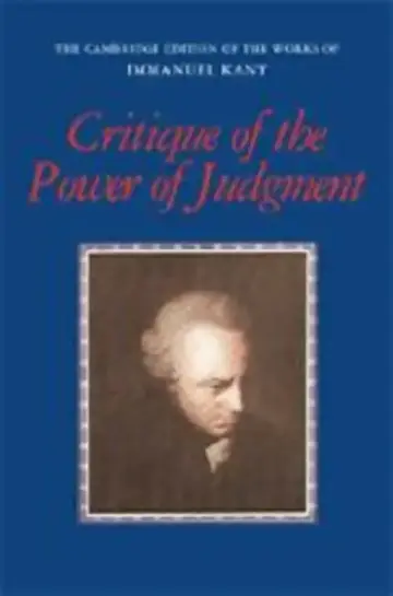 Cover of Critique of the Power of Judgment