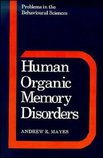 Cover of Human Organic Memory Disorders