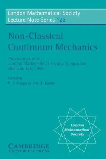 Cover of Non-Classical Continuum Mechanics