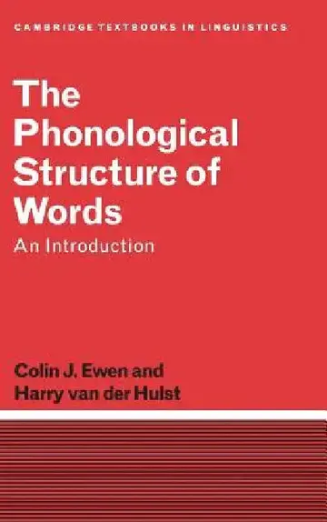 Cover of The Phonological Structure of Words