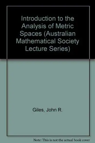 Cover of Introduction to the Analysis of Metric Spaces