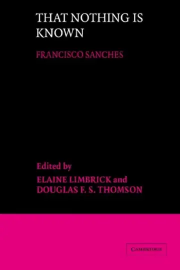 Cover of That Nothing Is Known