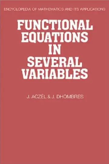Cover of Functional Equations in Several Variables