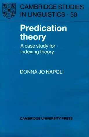Cover of Predication Theory