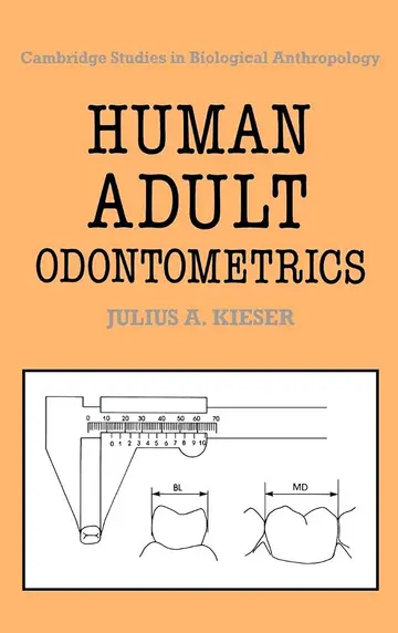 Cover of Human Adult Odontometrics