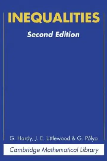 Cover of Inequalities