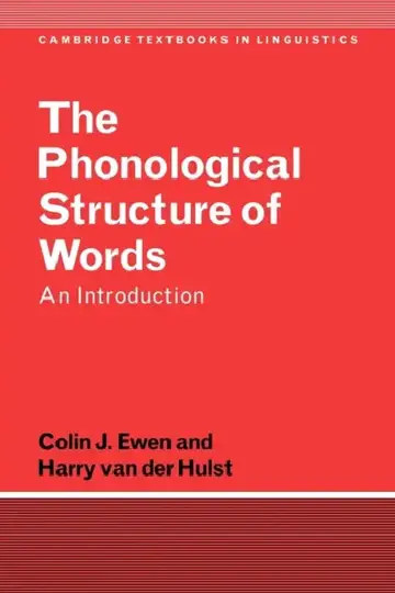 Cover of The Phonological Structure of Words