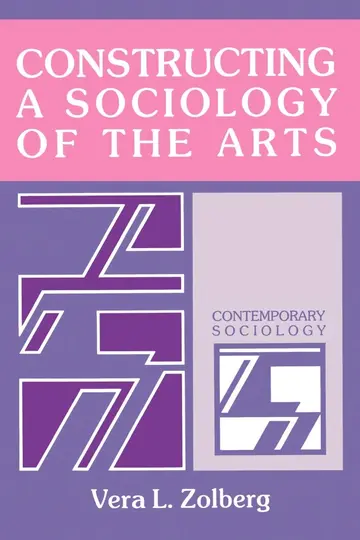 Cover of Constructing a Sociology of the Arts