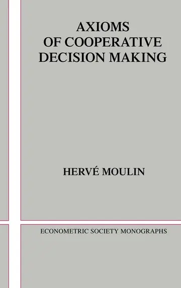 Cover of Axioms of Cooperative Decision Making