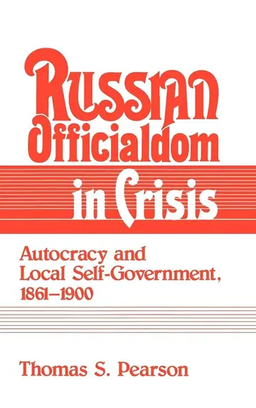 Cover of Russian Officialdom in Crisis