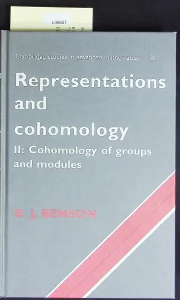 Cover of Representations and Cohomology