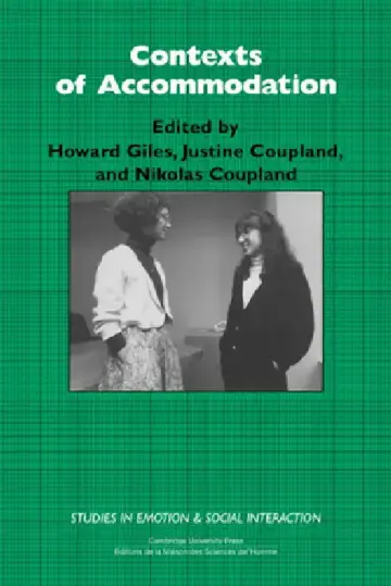 Cover of Contexts of Accommodation