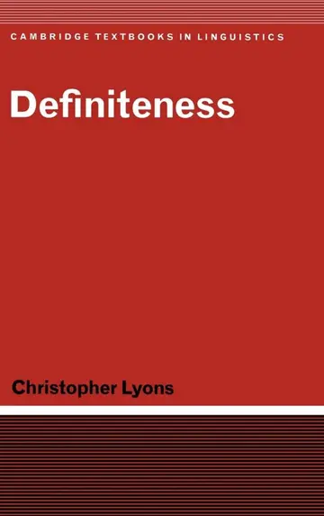 Cover of Definiteness