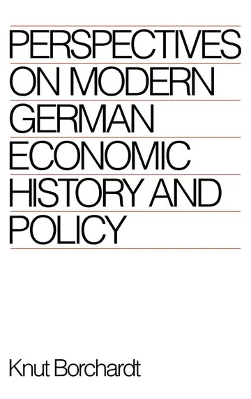 Cover of Perspectives on Modern German Economic History and Policy