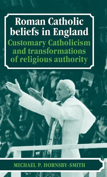 Cover of Roman Catholic Beliefs in England