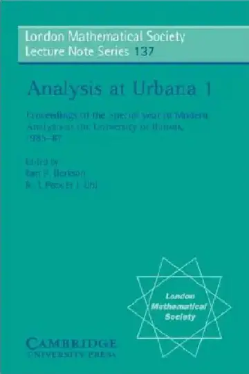Cover of Analysis at Urbana