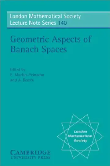 Cover of Geometric Aspects of Banach Spaces