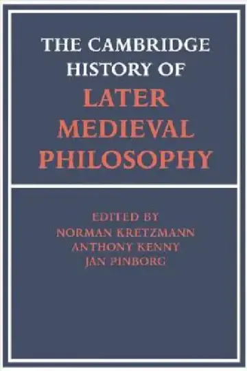 Cover of The Cambridge History of Later Medieval Philosophy