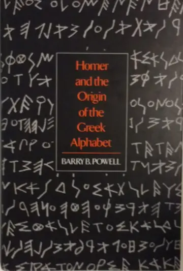 Cover of Homer and the Origin of the Greek Alphabet