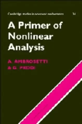 Cover of A Primer of Nonlinear Analysis
