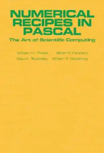 Cover of Numerical Recipes in Pascal (First Edition)