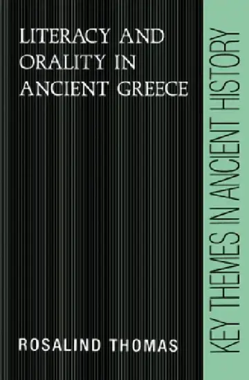Cover of Literacy and Orality in Ancient Greece