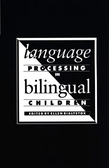 Cover of Language Processing in Bilingual Children