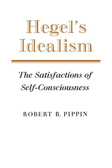 Cover of Hegel's Idealism