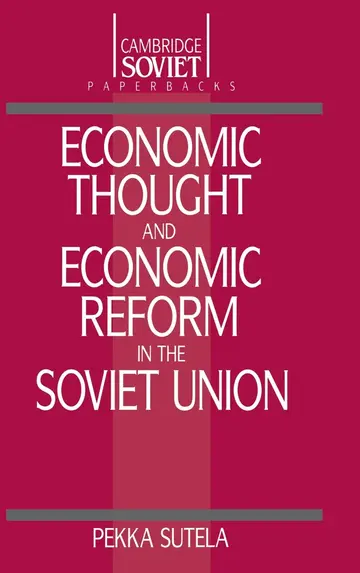 Cover of Economic Thought and Economic Reform in the Soviet Union