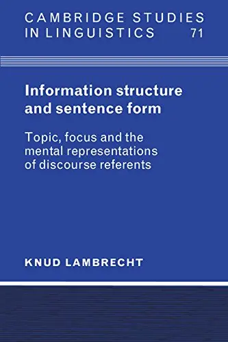 Cover of Information Structure and Sentence Form