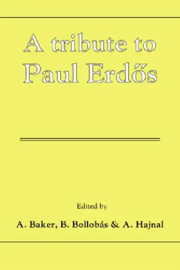 Cover of A Tribute to Paul Erdos