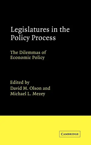 Cover of Legislatures in the Policy Process