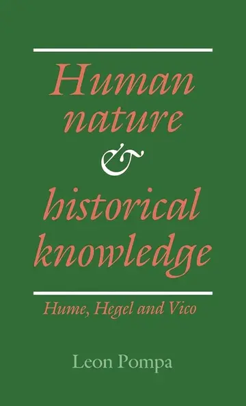 Cover of Human Nature and Historical Knowledge