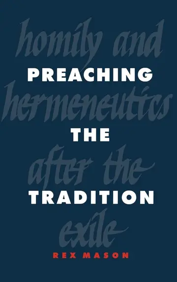 Cover of Preaching the Tradition