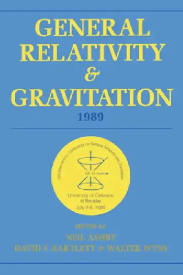 Cover of General Relativity and Gravitation, 1989