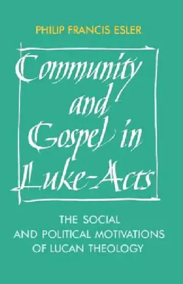 Cover of Community and Gospel in Luke-Acts