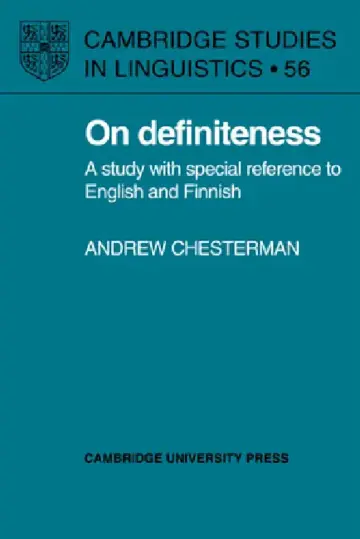Cover of On Definiteness