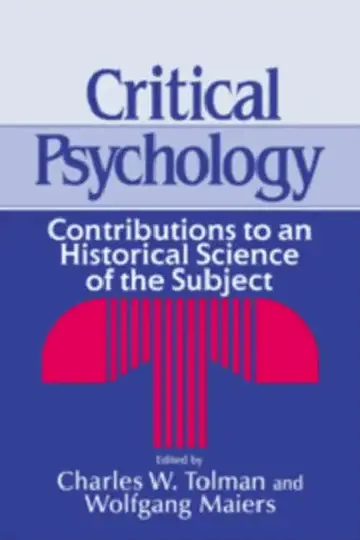 Cover of Critical Psychology