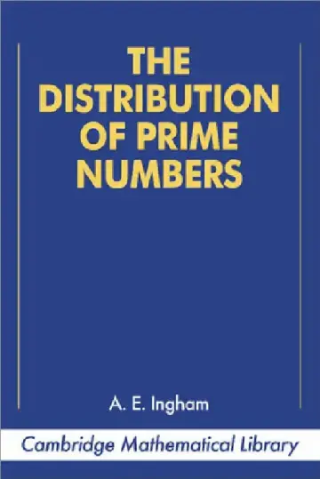 Cover of The Distribution of Prime Numbers