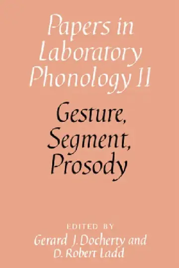 Cover of Gesture, Segment, Prosody