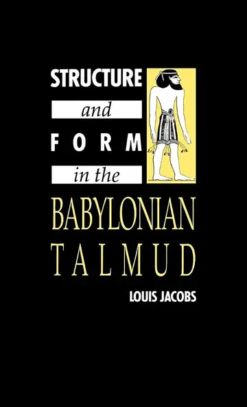 Cover of Structure and Form in the Babylonian Talmud